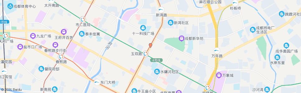 成都一环路东三段_公交站地图_成都公交_妙搜公交查询2024