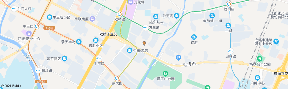 成都双成五路南_公交站地图_成都公交_妙搜公交查询2024