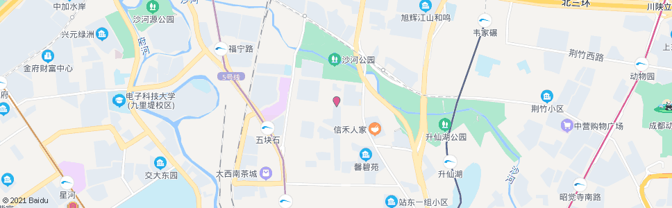 成都银沙北街北_公交站地图_成都公交_妙搜公交查询2024