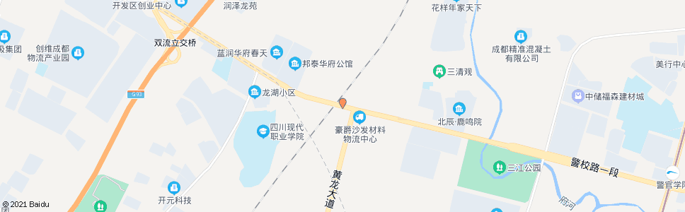 成都物联大道双黄路口_公交站地图_成都公交_妙搜公交查询2024