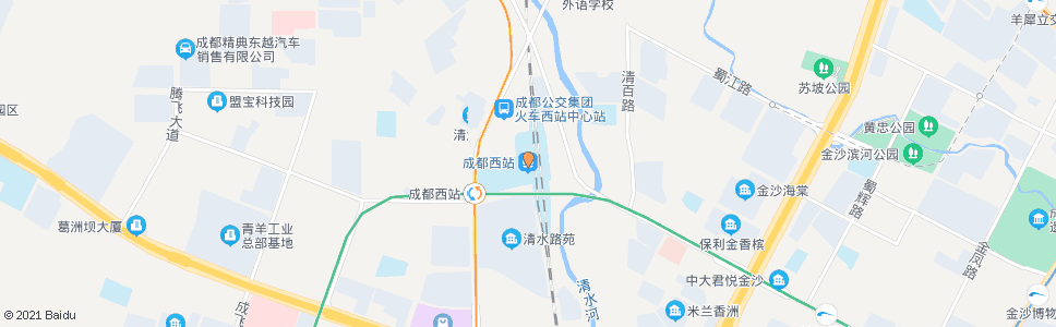 成都西区10线西_公交站地图_成都公交_妙搜公交查询2024