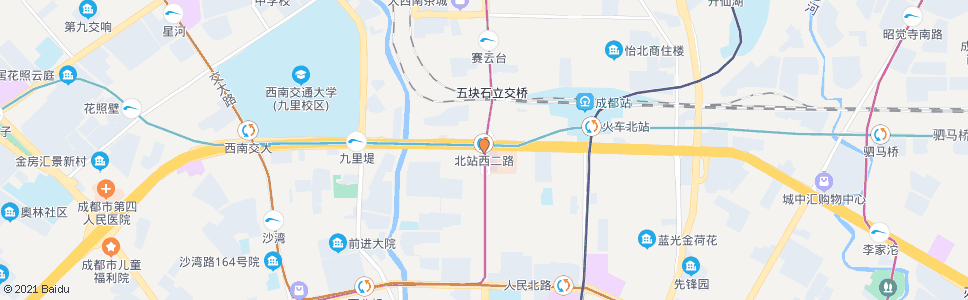 成都柳河西路北_公交站地图_成都公交_妙搜公交查询2024