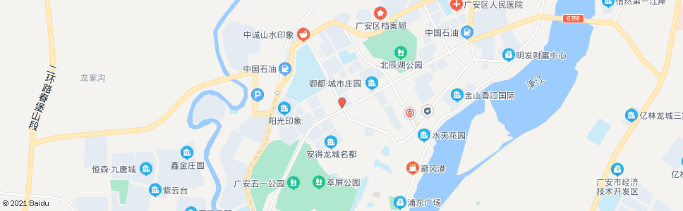 广安洪洲大道西段_公交站地图_广安公交_妙搜公交查询2024