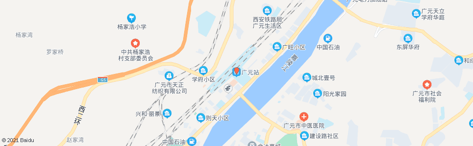 广元梭子厂_公交站地图_广元公交_妙搜公交查询2024