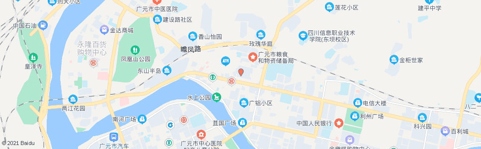 广元湿地公园北_公交站地图_广元公交_妙搜公交查询2024
