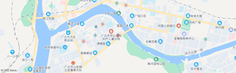 广元南河湿地公园西_公交站地图_广元公交_妙搜公交查询2024