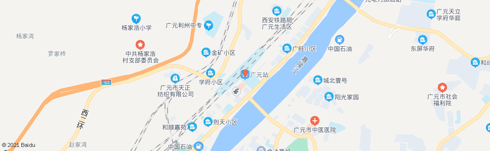 广元铁道口_公交站地图_广元公交_妙搜公交查询2024