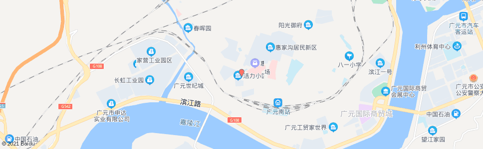 广元河西加油站_公交站地图_广元公交_妙搜公交查询2024