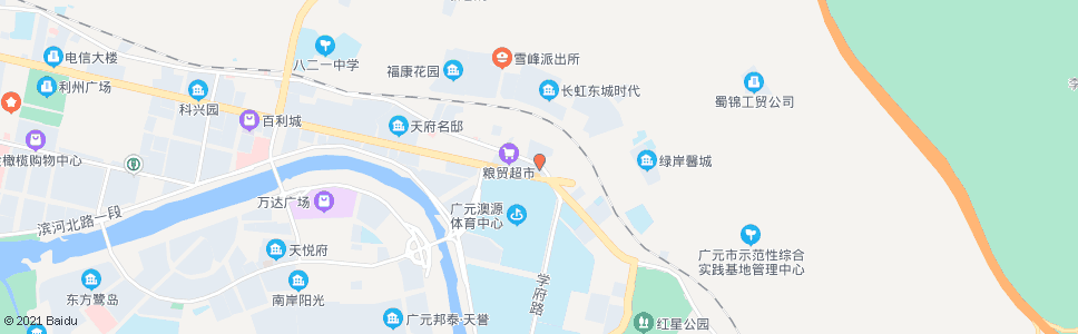 广元雪峰_公交站地图_广元公交_妙搜公交查询2024