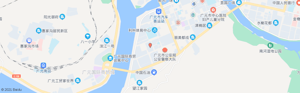 广元三合建材市场_公交站地图_广元公交_妙搜公交查询2024