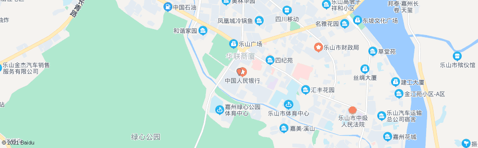 乐山乐山广场(新纪元小区)_公交站地图_乐山公交_妙搜公交查询2024