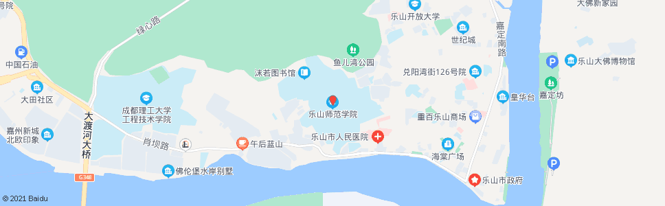 乐山师范学院柏杨校区_公交站地图_乐山公交_妙搜公交查询2024