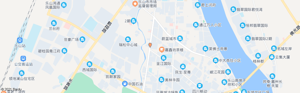 乐山白燕路春华路口_公交站地图_乐山公交_妙搜公交查询2024