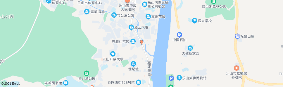 乐山下观音_公交站地图_乐山公交_妙搜公交查询2024