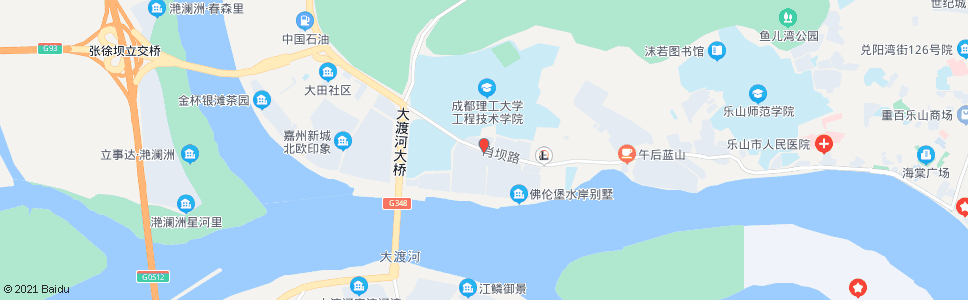 乐山乐山理工学院_公交站地图_乐山公交_妙搜公交查询2024