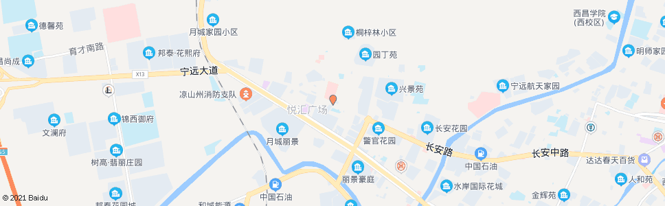 凉山州一医院长安分院_公交站地图_凉山公交_妙搜公交查询2024