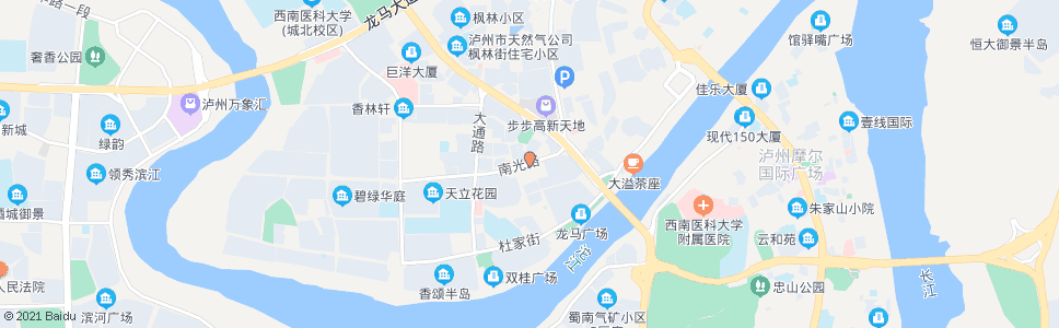 泸州南光路_公交站地图_泸州公交_妙搜公交查询2024