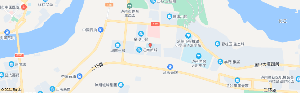 泸州江南小学_公交站地图_泸州公交_妙搜公交查询2024