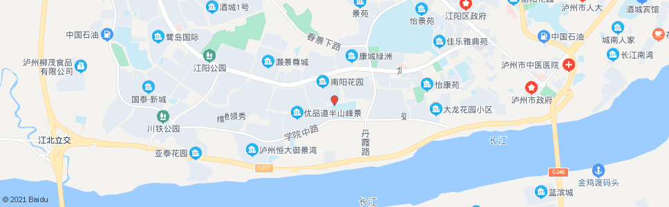 泸州丹青路一段_公交站地图_泸州公交_妙搜公交查询2025