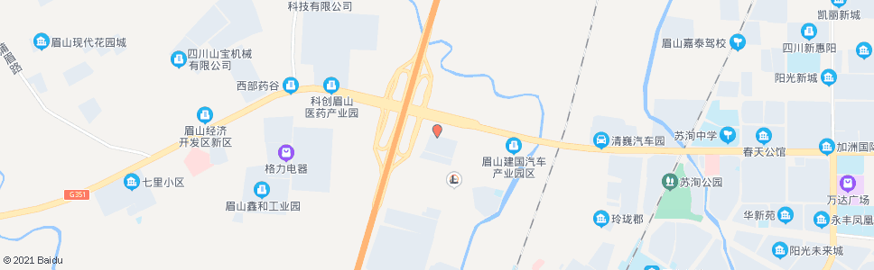 眉山广州本田恒富店_公交站地图_眉山公交_妙搜公交查询2024