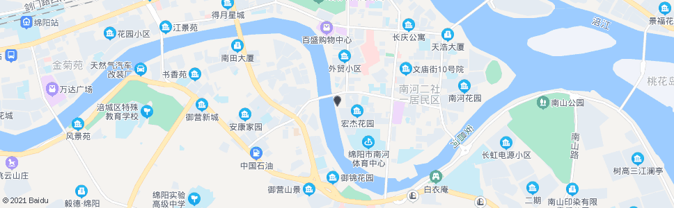 绵阳滨河路北段_公交站地图_绵阳公交_妙搜公交查询2024