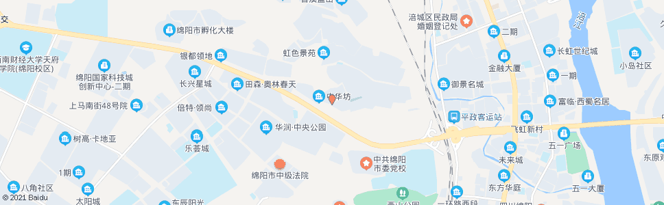 绵阳科园社区路口_公交站地图_绵阳公交_妙搜公交查询2025