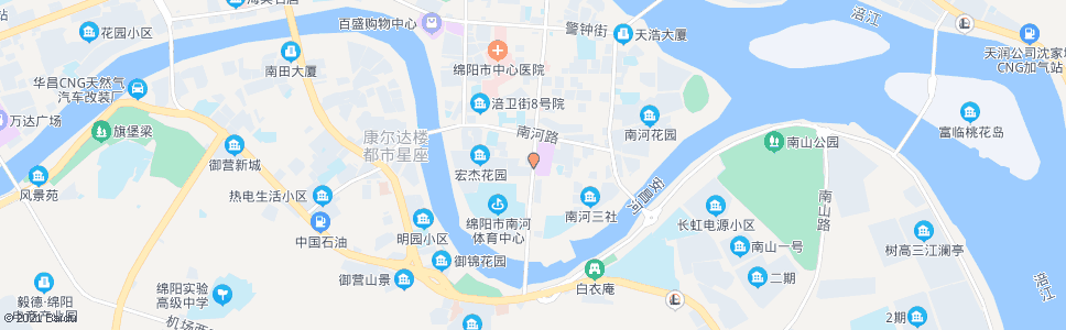 绵阳南桥眼科分院_公交站地图_绵阳公交_妙搜公交查询2024