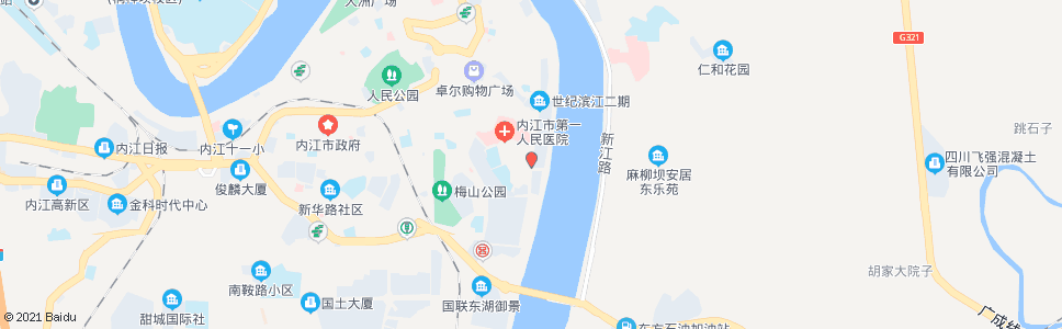 内江二小后门_公交站地图_内江公交_妙搜公交查询2024
