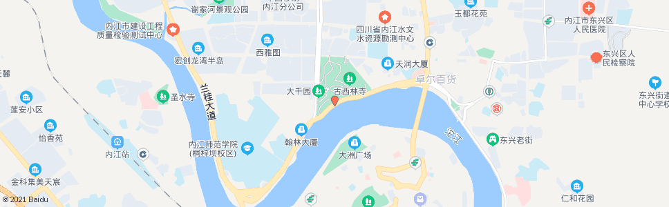 内江西林公园_公交站地图_内江公交_妙搜公交查询2024