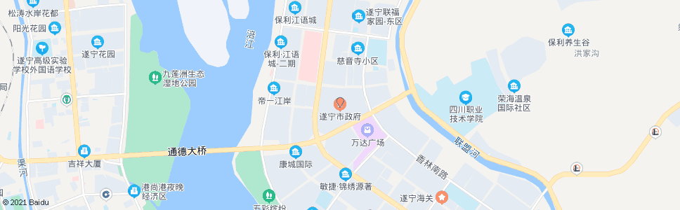 遂宁市政府_公交站地图_遂宁公交_妙搜公交查询2024