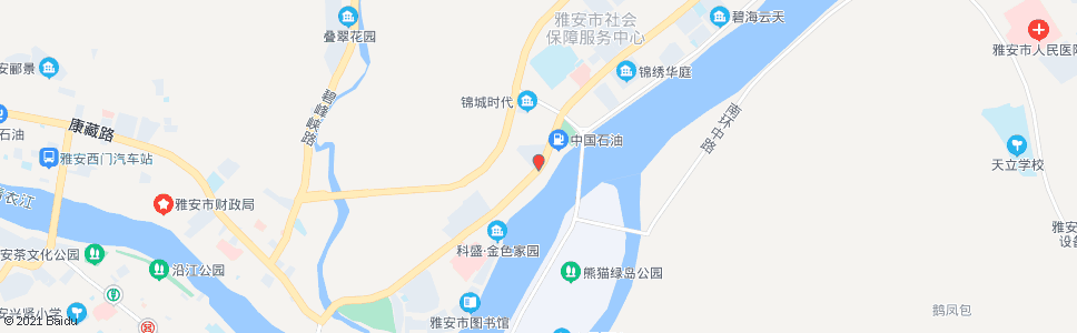 雅安青江厂_公交站地图_雅安公交_妙搜公交查询2024