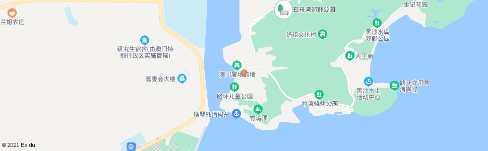 澳門福海花園_巴士站地圖_澳門巴士_妙搜巴士搜尋2024