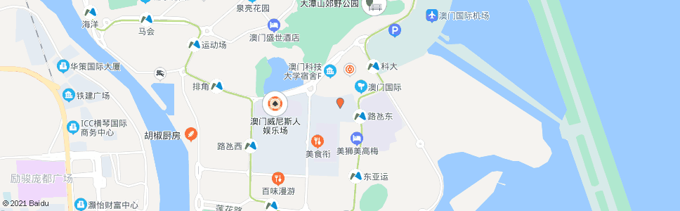 澳門連貫公路(新濠天地)_巴士站地圖_澳門巴士_妙搜巴士搜尋2024