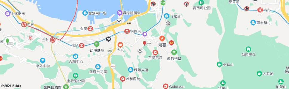 香港銅鑼灣(棉花路)_巴士站地圖_香港巴士_妙搜巴士搜尋2024