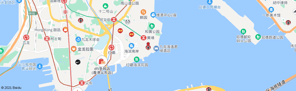 香港黃埔花園(吉之島)_巴士站地圖_香港巴士_妙搜巴士搜尋2024