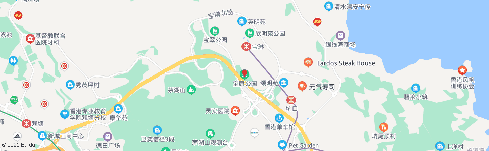 香港寶康公園_巴士站地圖_香港巴士_妙搜巴士搜尋2025