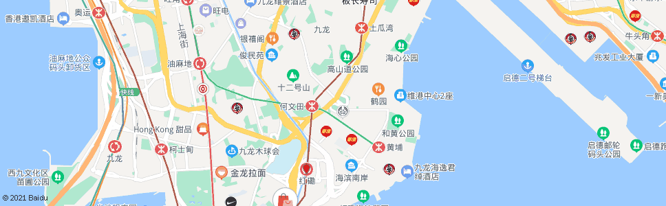 香港紅磡平治街_巴士站地圖_香港巴士_妙搜巴士搜尋2024