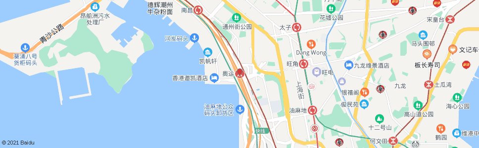 香港奧運站匯豐銀行中心_巴士站地圖_香港巴士_妙搜巴士搜尋2025