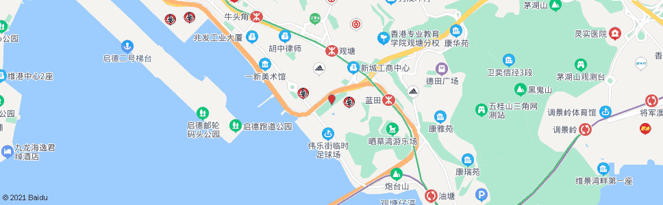 香港麗港公園_巴士站地圖_香港巴士_妙搜巴士搜尋2025