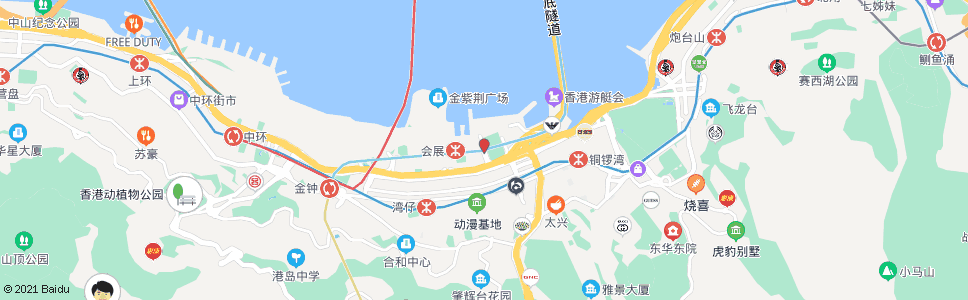 香港海輝道行人天橋_巴士站地圖_香港巴士_妙搜巴士搜尋2024