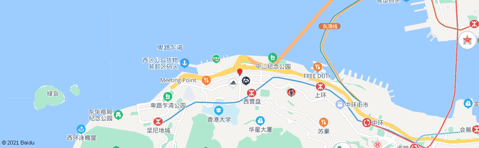 香港西邊街_巴士站地圖_香港巴士_妙搜巴士搜尋2024