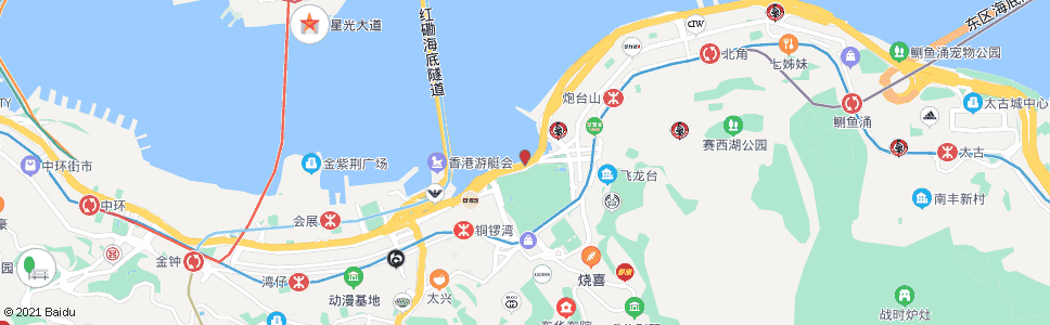 香港銅鑼灣避風塘_巴士站地圖_香港巴士_妙搜巴士搜尋2024