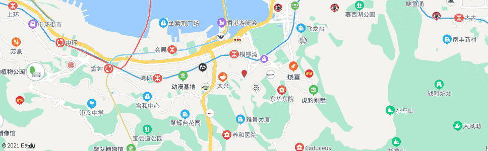 香港禮頓道(力寶禮頓中心)_巴士站地圖_香港巴士_妙搜巴士搜尋2024