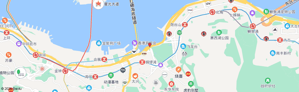 香港維園道_巴士站地圖_香港巴士_妙搜巴士搜尋2024