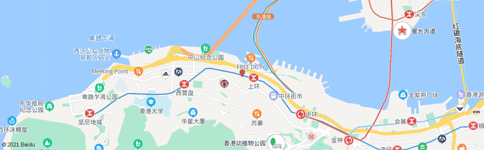 香港上環街市總站_巴士站地圖_香港巴士_妙搜巴士搜尋2024