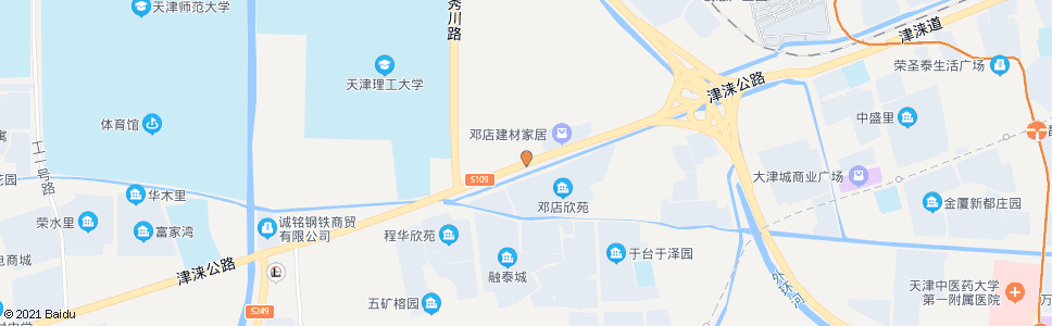 天津邓店村_公交站地图_天津公交_妙搜公交查询2024