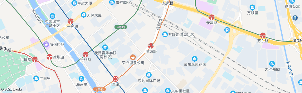 天津津塘公路_公交站地图_天津公交_妙搜公交查询2024