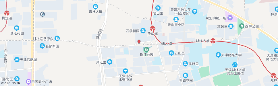 天津珠江公园_公交站地图_天津公交_妙搜公交查询2024