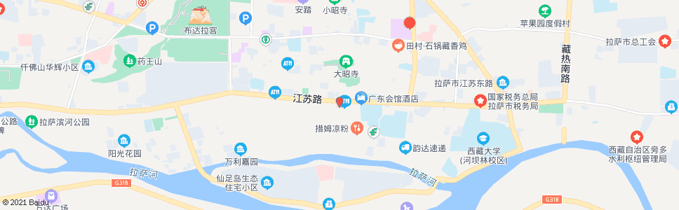 拉萨保健院_公交站地图_拉萨公交_妙搜公交查询2024
