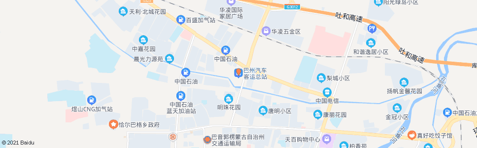 巴音郭楞华凌汽车城_公交站地图_巴音郭楞公交_妙搜公交查询2024